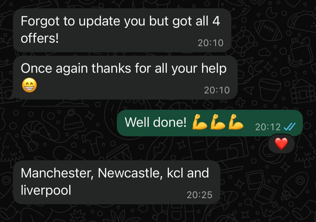 Student success story 1